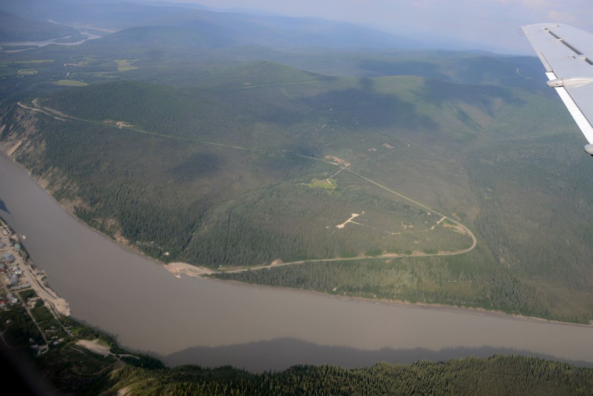 01C Yukon River At Dawson City Yukon From Airplane